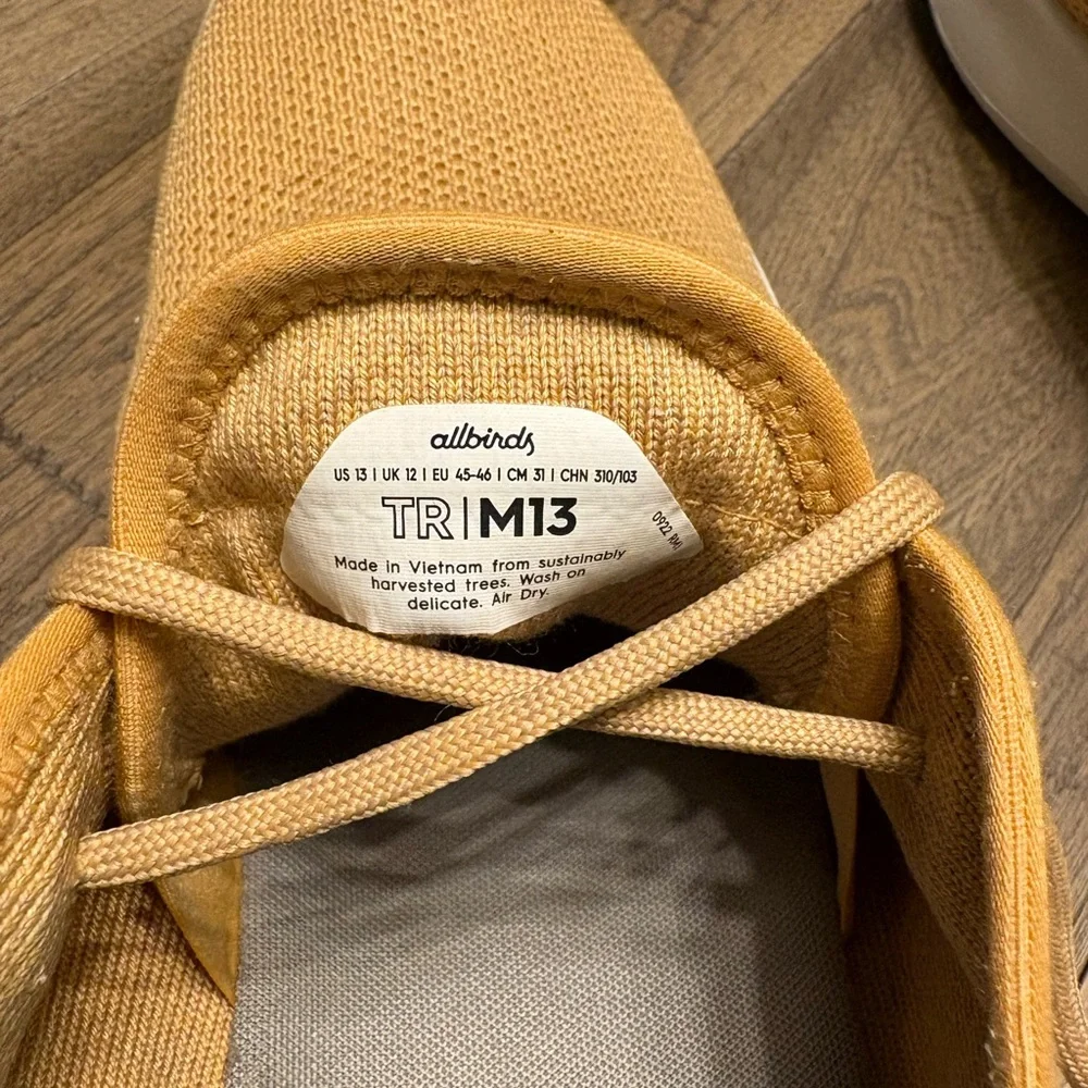 Allbirds Tree Runners Sneakers Forage Tan Men’s Size 13